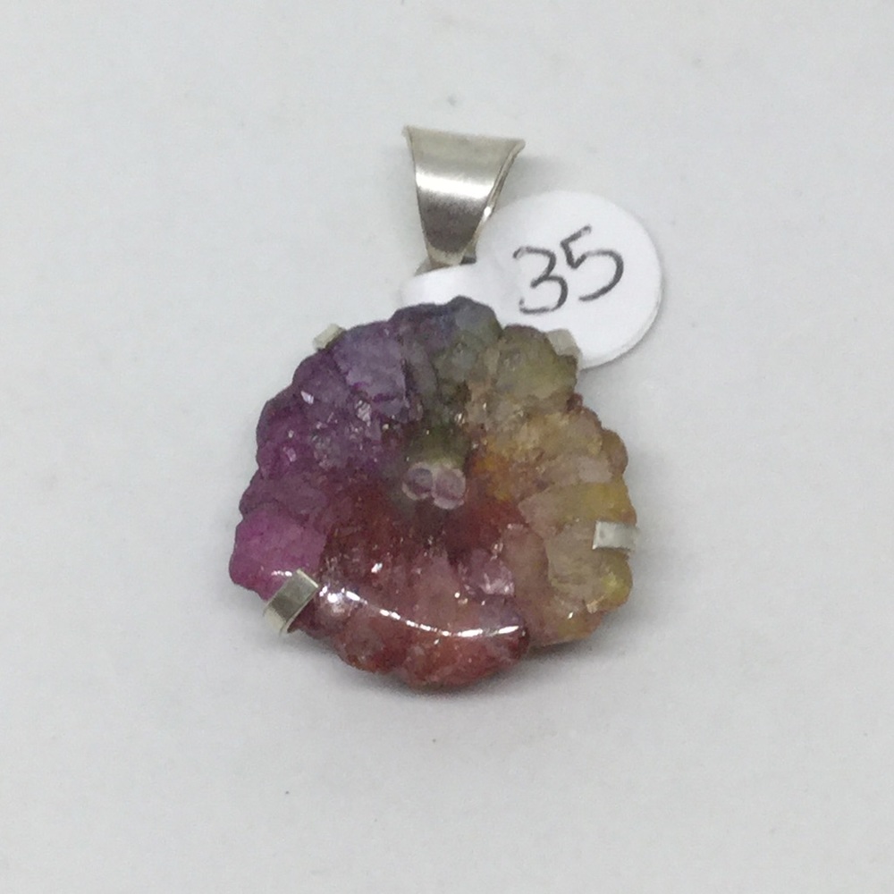 Dyed Solar Quartz Pendant
